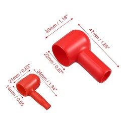 Battery Terminal Boots Insulating Rubber Covers Red Black Cable Lug – 20 Count