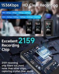 64GB Digital Voice Recorder for Your Personal Memos – V73 Black