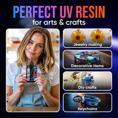 CRAFT RESIN 300g UV Resin Kit Hard Type Low Viscosity – Crystal Clear and No-…