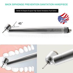 Dental 45 Degree Surgical High Speed Handpiece 4-holes 45° Angle Dental Hanpiece