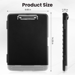Clipboard with Storage Heavy Duty Clip Boards 8.5X11 with 2 Storage Case