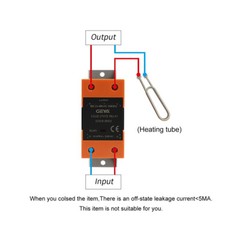 GEYA Single Phase Solid State Relay SSR-10/25/40DD 3-32DC to 5-220DC &Heat Sink