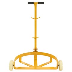 55 Gallon Drum Dolly, 1200lbs capacity, with 2 fixed PU Wheels and 1 swivel whee
