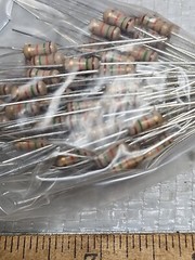 OHMITE CARBON FILM RESISTORS 15K OHMS 1/2 W 5% (100PCS) NIB