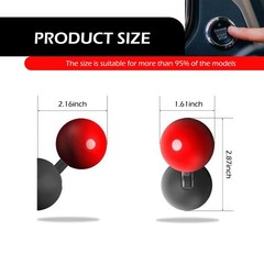 CyperFair Push Start Button Cover, Stylish Ball-type Joystick Start Protectiv…