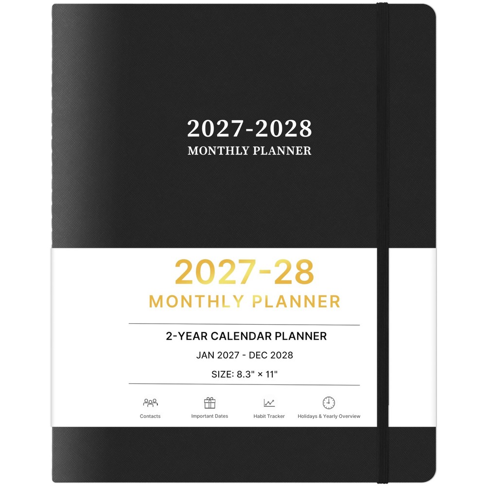 2027-2028 Monthly Planner, 2 Year Calendar Jan 2027 – Dec 2028,…