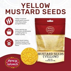 Yellow Mustard Seeds Bulk, 5-Pounds