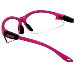 Global Vision Cougar Hot Pink Safety Glasses with Clear Lenses