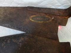 Vintage Hercules Hand Held Sheep Shears Great Shape with Label.