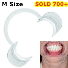 20Pc Medium Size C-Shape Mouth Opener Dental Cheek Lip Retractor Teeth Whitening