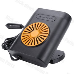 1x New 200W 12V Car Heater Cooling Fan For Windshield Defrosting – Orange/Black
