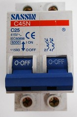 Sassin C45N C25 Circuit Breaker