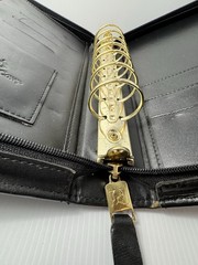 VTG Leather Franklin Covey Planner Crossbody Strap Classic Zip Free Shipping