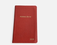 Vintage 1990s Tiffany And Company Address Book Red Leather Cover
