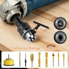 5/8-11 to M10 Angle Grinder Electric Drill Conversion Collet Chuck Head Adapter