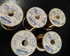 Nichrome wire .02mm 52AWG 3300 Ώ/m 69 gramm NOS USSR `70