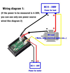 Mini Digital Voltmeter 4 Bits Ammeter DC 200V 10A Car LED Disp Panel Volt Tester