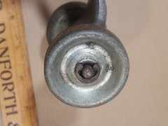 Vintage GOLDBLATT Masonry Bricklayer Skate Wheel Joint Raker Tool Aluminum – 9″