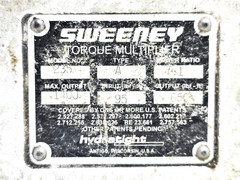 SWEENEY 235 TORQUE MULTIPLIER 1400 LBF.FT MAX OUTPUT 7:1 RATIO