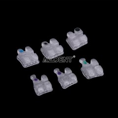 UPS AZDENT Dental Orthodontic Ceramic Brackets Braces Roth 0.022 3-4-5 Hooks