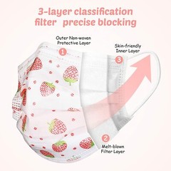 50/100Pcs Face Masks For Kids Disposable girls boys Children’s face Mask 3 Ply