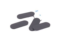 1″ x 2-1/2″ x 1/8″ Peel & Stick Oval Silicone Feet – Audio Repair Amps Mixers