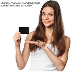 20 Pack Premium Blank CR80 30Mil CR8030 Graphic Quality Black PVC Plastic Cards