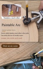 Carpenter’s Marking Tool Dual-Purpose Arc & Straight Line DIY Woodworking Tool