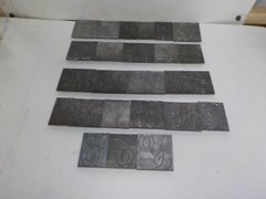 FONT LETTER MONOGRAM SCRIPT NUMBER LETTER PLATES FOR ENGRAVER ENGRAVING #3