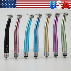 Yabangbang Dental High Speed Torque Head Handpiece Air Turbine 4Holes 7 Color