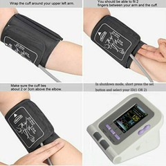 CONTEC08A+3 Cuffs+SPO2 NIBP Digital Arm Blood Pressure Monitor Sphygmomanometer