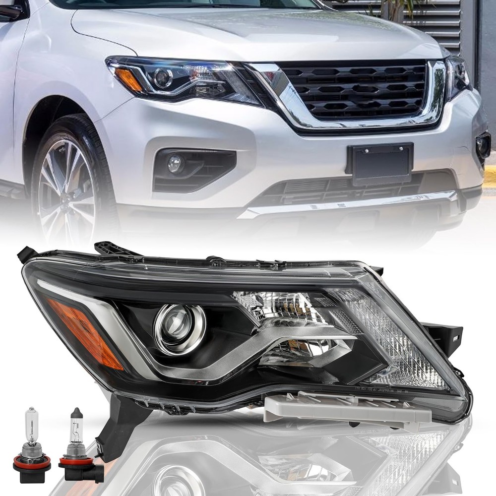 2017-2020 Nissan Pathfinder Halogen Projector Headlight Right Passenger Side
