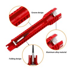Faucet Sink Installer Multi Tool Pipe Wrench For Plumbers Homeowners Spanner USA