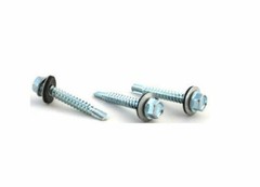 Hex Head #12 x 1-1/2″ Unslotted Self Drilling Sheet Metal Screws EPDM Washer 250