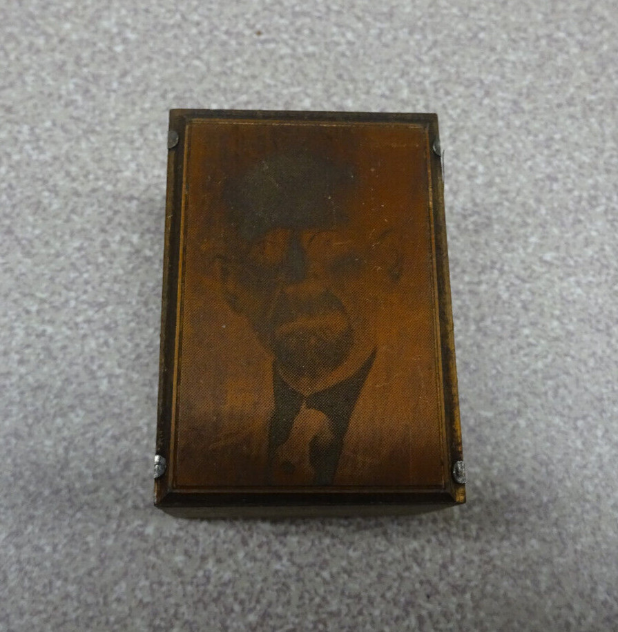 Braddock PA Lutheran Church Wood Copper Plate Photo Negative 1-1/2″ Vintage