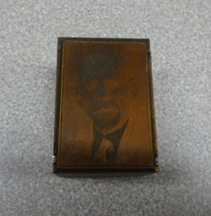 Braddock PA Lutheran Church Wood Copper Plate Photo Negative 1-1/2″ Vintage