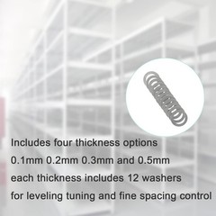 mm 304 Stainless Flat Washer Shim Set 48pcs 0.1/0.2/0.3/0.5mm Each 12pcs – Th…