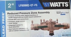 2” Watts Reduced Pressure Zone Assembly PN: LF009M2-QT-FS Backflow
