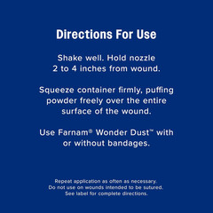 Farnam Wonder Dust Wound Powder, Blood Coagulant for Horses and Show Stock, for