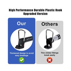 Beinhome Rubber Car Clothes Hanger Bar, Expandable Heavy Duty Car Clothes Rac…
