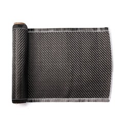 150cm x 20cm Carbon Fiber Fabric Cloth Sheet Roll 2×2 Twill Weave 3K 200g Black