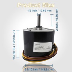 Fan Motor 1/4 HP 208-230 Volt Y7S623C835L for Zhongshan Broad-Ocean HC39GE226