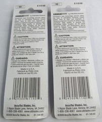 20 (TWO 10-PACKS) PERSONNA 61-0140 ARMOR EDGE ROUND CORNER CARPET BLADES