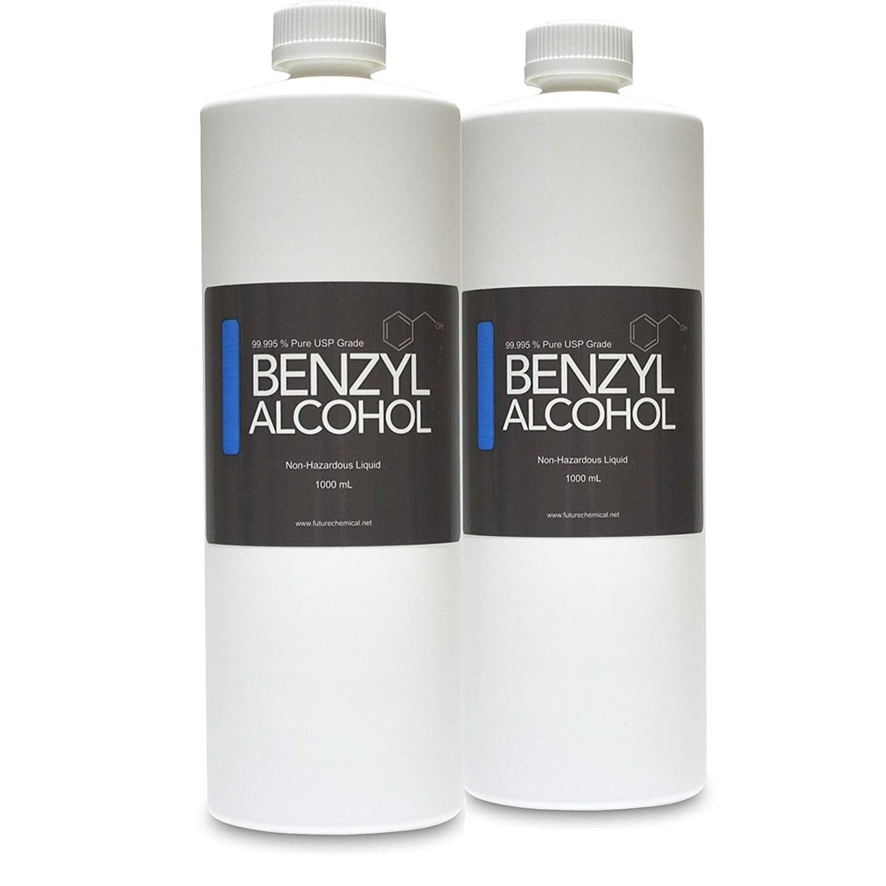 BENZYL ALCOHOL 2 Bottles of 32 oz. 1000 ML USP Grade in BPA free plastic