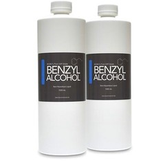 BENZYL ALCOHOL 2 Bottles of 32 oz. 1000 ML USP Grade in BPA free plastic