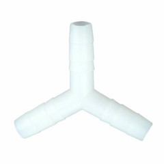 3/8 Hose Barb Fitting Plastic Equal Barb Y Shaped 3 Way Joint Adapter 8pcs