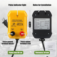 Electric Fence for Preventing Animals Intruding 2 Mile 110VAC 0.25 Joule Electri