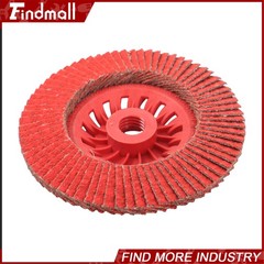 Findmall 10 PCS 4-1/2″ x 7/8″ 40 Grits Type 29 Ceramic Grain Flap Sanding Discs