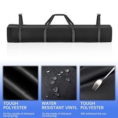 Large Tent Storage Bag – 83″ L x 12″ W – 600D High-Density Fabri Tent Poles B…