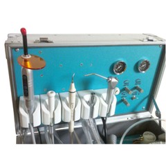 Dental Portable Mobile Delivery Unit Rolling Box Air Compressor Suction / Chair